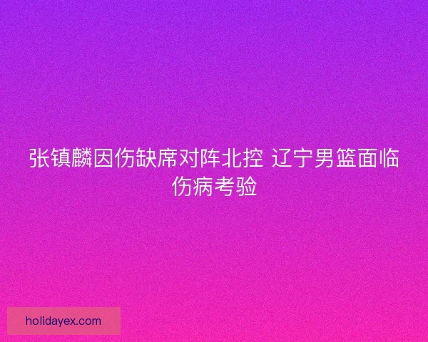 张镇麟因伤缺席对阵北控 辽宁男篮面临伤病考验